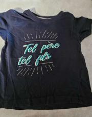 T-shirt bleu TEL PERE TEL
