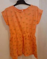 Robe corail palmiers 3 ans