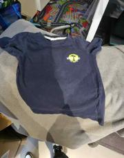 T-shirt bleu foncé  PALMIER 