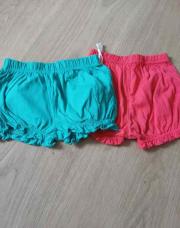 2 shorts 18m bleu rouge