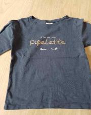 Tshirt 96 tao bleu pipelette 