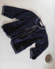Gilet fille bleu 3mois 