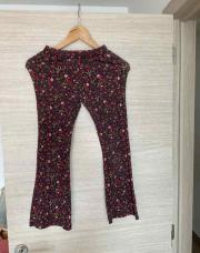 8 ans legging hema noir fleurs 