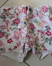 Short TAO 3 ans blanc fleuri