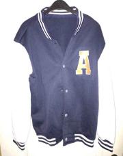 Veste bleue et blanche 14 ans (neuve)
