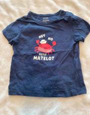T-shirt Kiabi - 12M (Heu Ho Matelot)