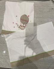 Drap plat+taie+housse matelas Drap plat 140* 85 Taie 50/30 Housse 120 /60