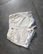 Short blanc et bleue 