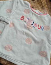 Pull Okaidi 6 mois blanc Bonjour