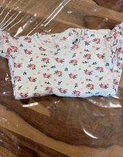 Pyjama blanc, fleurs T:24M