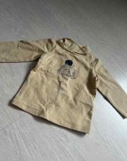 T-shirt manche longue col roulé 9 mois hérisson 