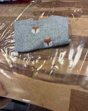 Pull gris renard T:4ans 