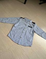 Chemise bleu clair à pois 18 mois 