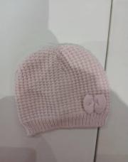 Bonnet rose nœud 