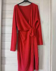 Robe rouge de grossesse XXL