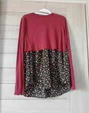 Blouse bordeaux d allaitement XL
