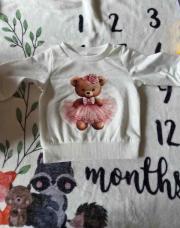 Petit pull ourson 3-6m