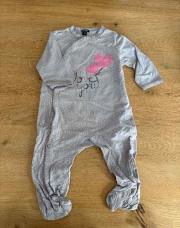 Pyjamas gris love you 12 mois 