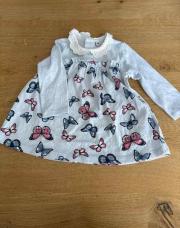 Robe bleu papillons 6 mois 