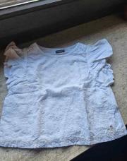 T-shirt blanc volants manches Canada house