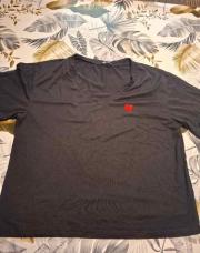 Tee shirt coeur noir shein L 