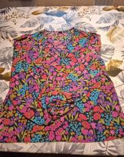 Blouse fleurie mauve rose xl shein 