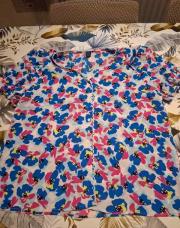 Blouse rose et bleue xl 