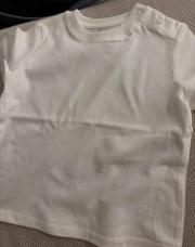 T-shirt blanc Kiabi - 68cm