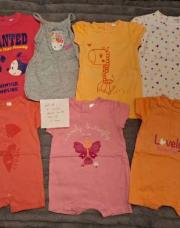 Lot de 7 combi shorts courte manche 1 mois