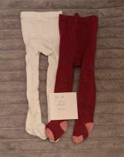 Lot de 2 bas collants fille 9 mois 