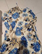 Chemise cotton bleu