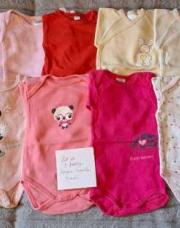 Lot de 9 boddys longues manches 3 mois 