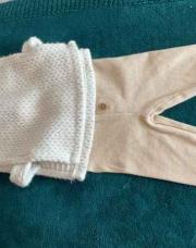 3 mois ensemble orchestra beige blanc 