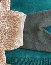 3 mois ensemble tao gris leopard