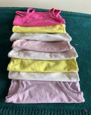 6 mois lot 8 bodies bretelles 