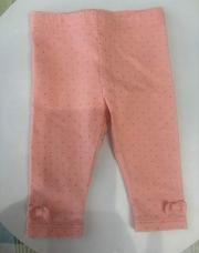 Legging rose noeud 