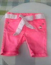 Jeans short rose fluo 