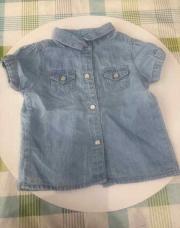 Chemise jeans bleu 
