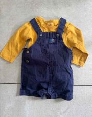 Ensemble salopette bleu 3mois