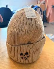 Bonnet cœur leopart beige 