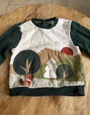 Pull vert Obaïbi 18mois