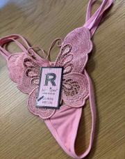 String papillon Rose l/xl
