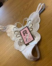 String papillon Blanc S/m 