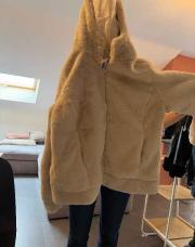 Manteau doudou beige 2XL