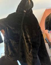 Manteau doudou noir 2XL