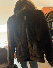 Manteau doudou noir M