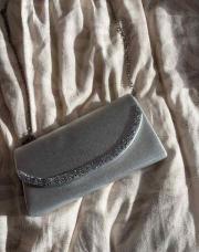 Sac à main argenté 