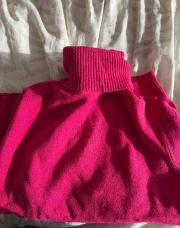 Pull col roulé rose - taille m 