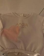 Pull 3M blanc « amour is french »