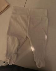 Pantalon avec pied 0/3M blanc 